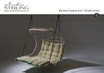Studio Stirling BIG WAVE Double Hanging chair Swing seat