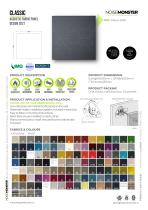 CLASSIC Acoustic Fabric Panel / Product Data Sheet