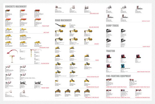 SANY PRODUCT FAMILY OF ENGINEERING VEHICLE - 202204