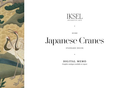 IKSEL_Standard_Decors_Digital_Memo_SC106_Japanese Cranes_2205114LR