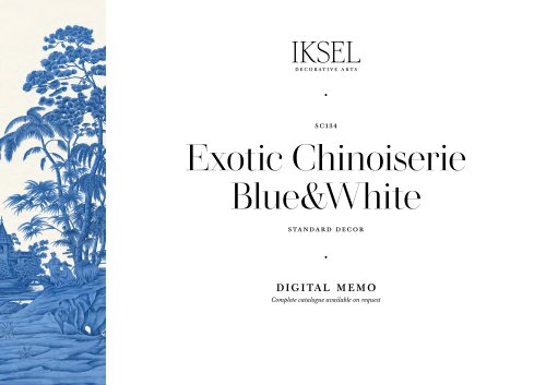 SC134 Exotic Chinoiserie Blue & White
