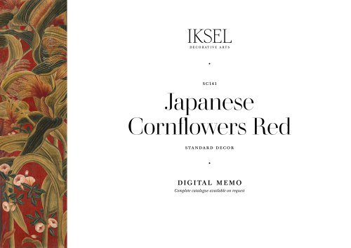 SC141 Japanese Cornflowers Red