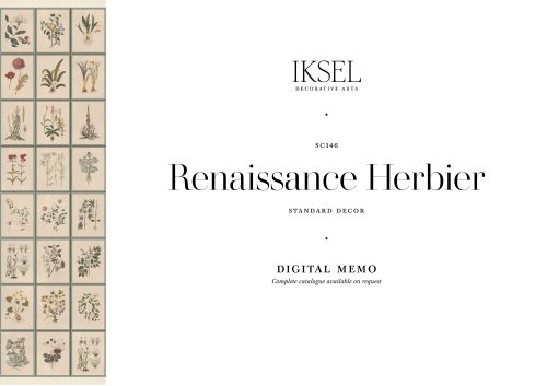 SC146 Renaissance Herbier