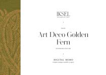 SC151 Art Deco Golden Fern