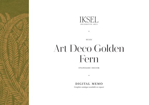 SC151 Art Deco Golden Fern