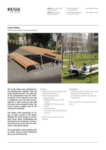 Landi Tables