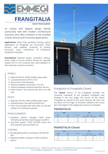 FRANGITALIA - Louver fence system