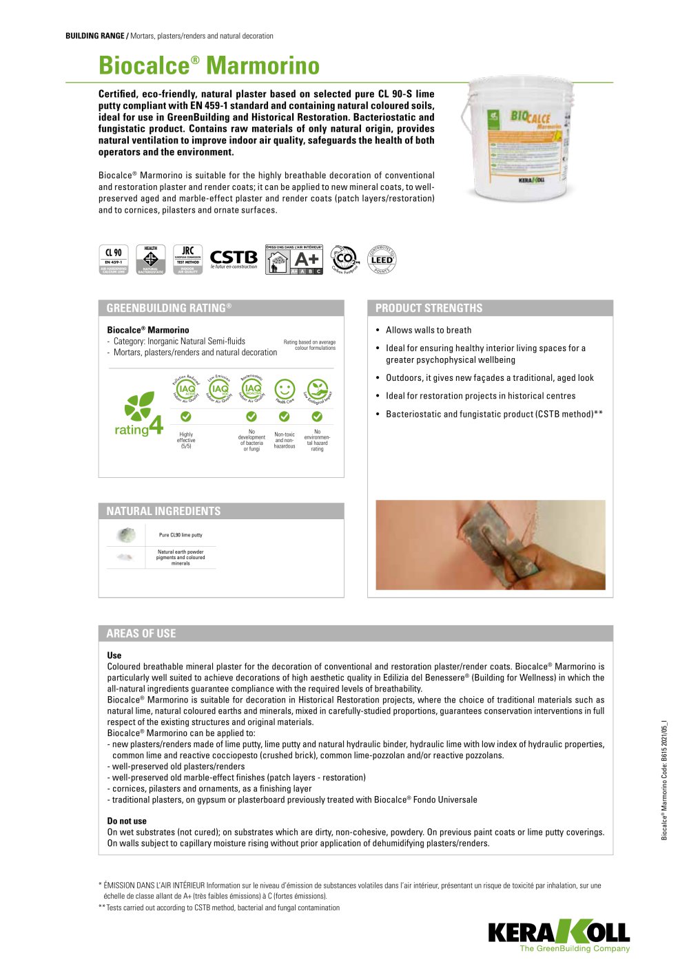 Biocalce&reg;  Marmorino - KERAKOLL