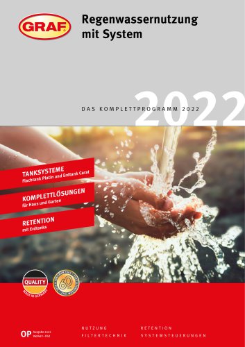 Regenwassernutzung mit SystemDas komplettprogramm 2022