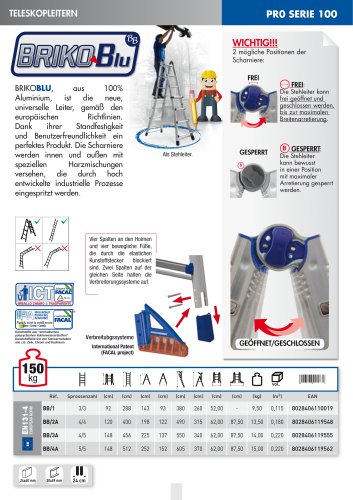 TELESKOPLEITERN PRO SERIE 100