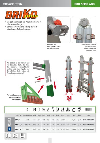 TELESKOPLEITERN PRO SERIE 600