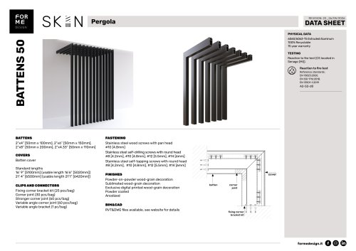 Data Sheet Pergola