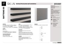 Data Sheet Vertical/Horizontal wall installation