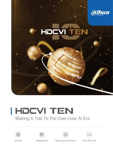 HDCVI TEN Blazing A Trail To The Over-coax AI Era