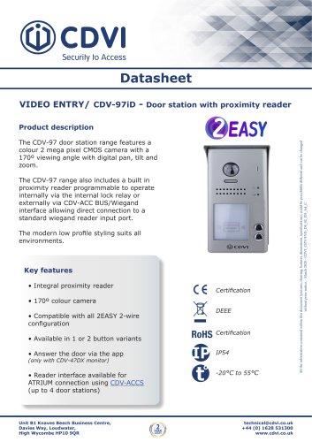 CDV-97iD Datasheet