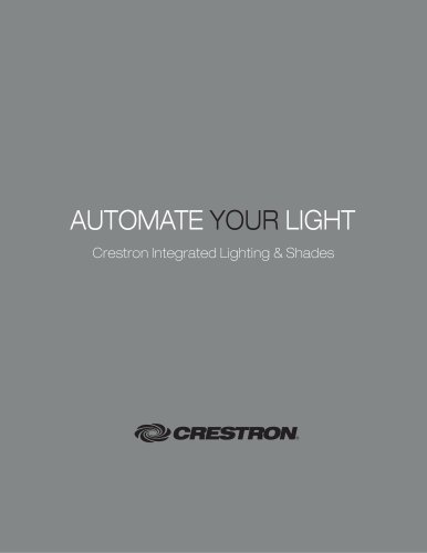 Crestron Integrated Lighting and Shading Control