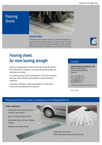 Graepel flooring sheets