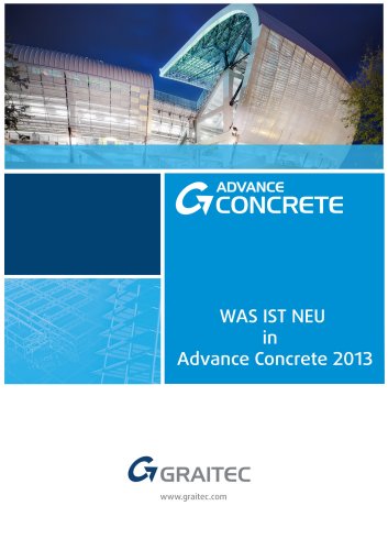 Was ist neu in Advance Concrete 2013