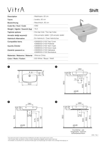 Shift washbasin