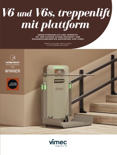 Vimec der neue plattform-treppenlift V6s
