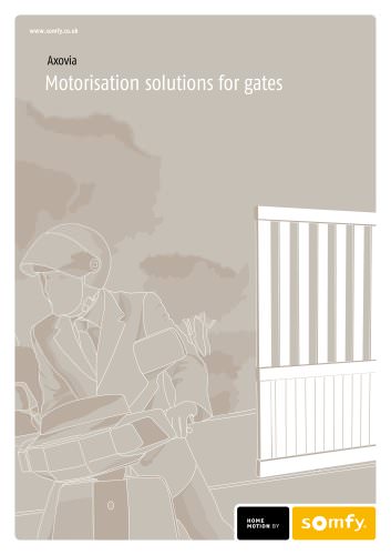 AXOVIA - Motorisation solutions for gates