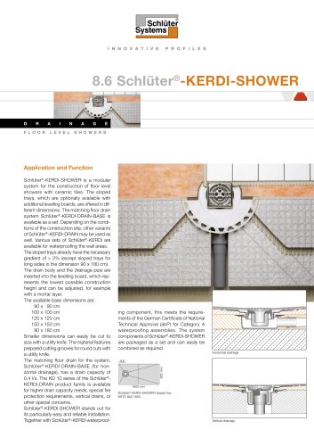 8.6 Schlüter® -KERDI-SHOWER