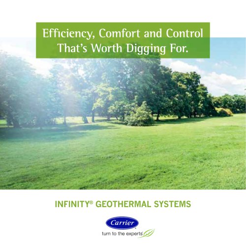 Carrier Geothermal Comfort Systems - Consumer Leaflet