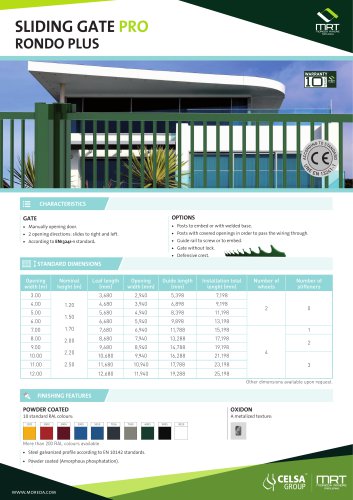 Sliding Gate Pro - Rondo Plus
