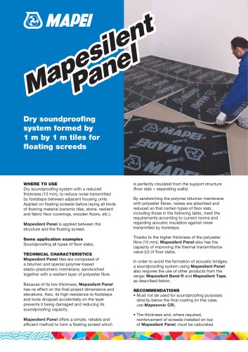 MAPESILENT PANEL