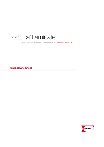 Formica® Laminate Product Data sheet