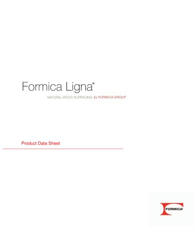 Formica Ligna Product Data Sheet