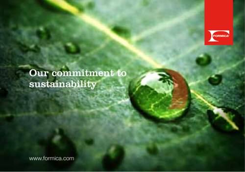 Our commitment to sustainability