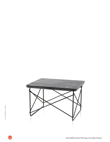 Eames Wire Base Low Table Outdoor