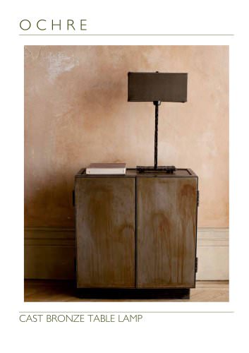 CAST BRONZE TABLE LAMP