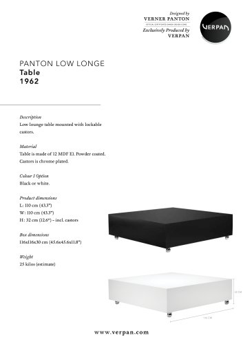 LOW LOUNGE TABLE