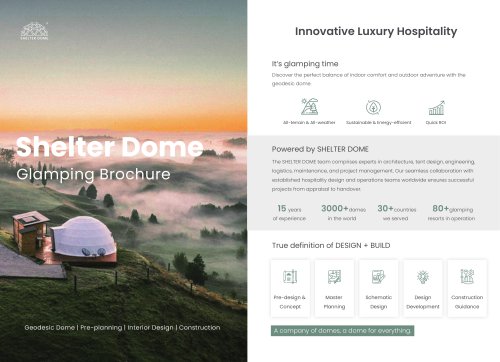 Glamping Brochure 2023 - SHELTER DOME