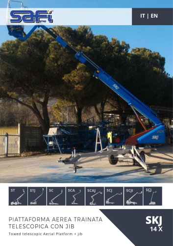 SKJ 14X - Towed telescopic aerial platform + JIB - 14 m