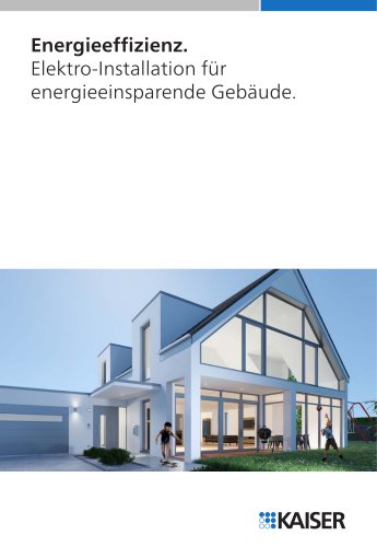 Elektroinstallation für energieeinsparende Gebäude