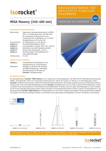 MAXI Masonry (340–400 mm)