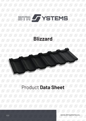 Blizzard stone coated roof tile data sheet