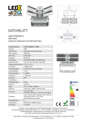 DATENBLATT LEDX PHOENIX 2