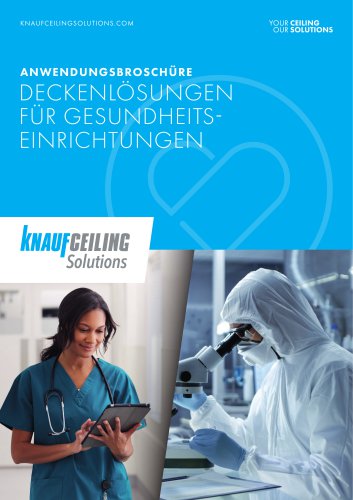 DECKENLÖSUNGEN FÜR GESUNDHEITS‑ EINRICHTUNGEN