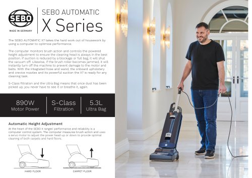 SEBO AUTOMATIC X Series