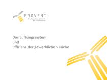Das Lüftungssystem und Effizienz der gewerblichen Küche