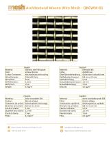 Architektonisches Drahtgewebe - QKCWM-01 - 1