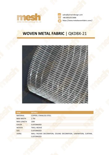 WOVEN METAL FABRIC QKDBX-21