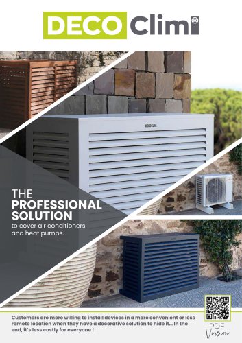 THE PROFESSIONAL SOLUTION to cover air conditioners and heat pumps.