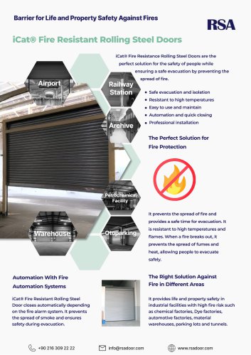 iCat® Fire Resistant Rolling Steel Doors