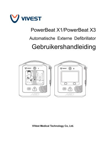PowerBeat X Series Defibrillator User Manual (Dutch)