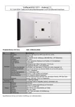 EVI-1011 : 10,1-Zoll-VESA-Tablet mit Android-Betriebssystem und POE-Ethernet-Anschluss